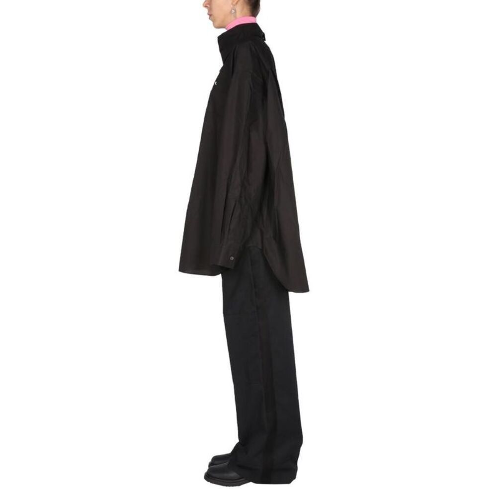 RAF SIMONS Wide Leg Pants with Side Stripe Women BLACK